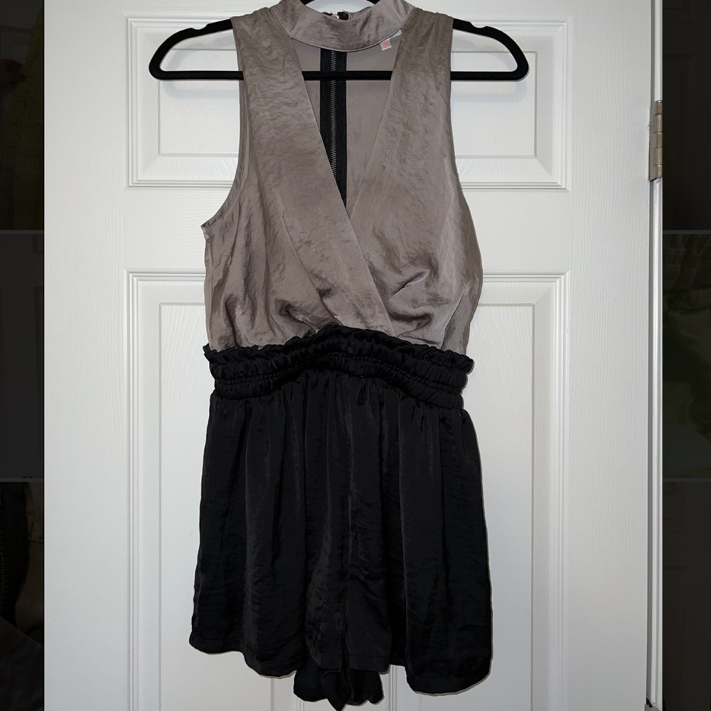 High Neck Romper